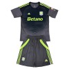 Camisola Aston Villa Guarda Redes Criança 2025-26 Preta Manga Curta